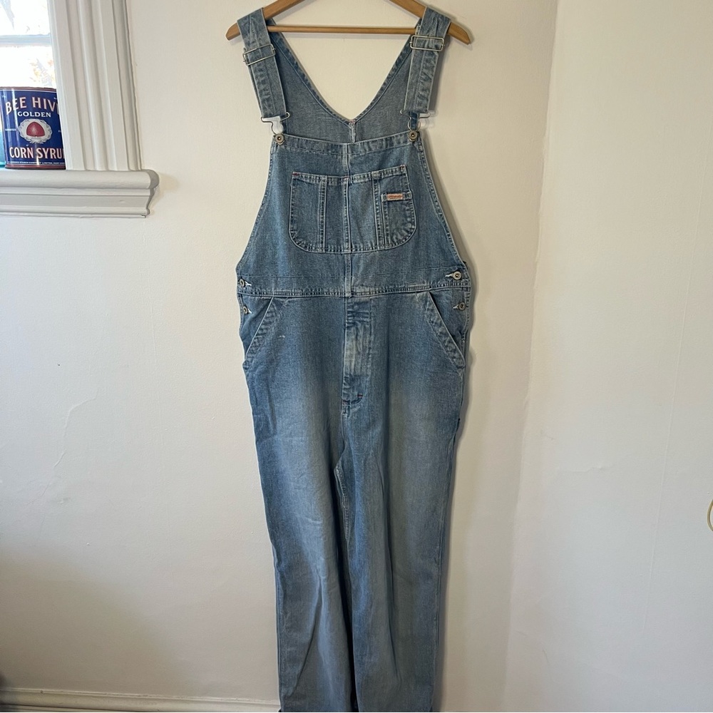 VINTAGE bluenotes light denim overalls